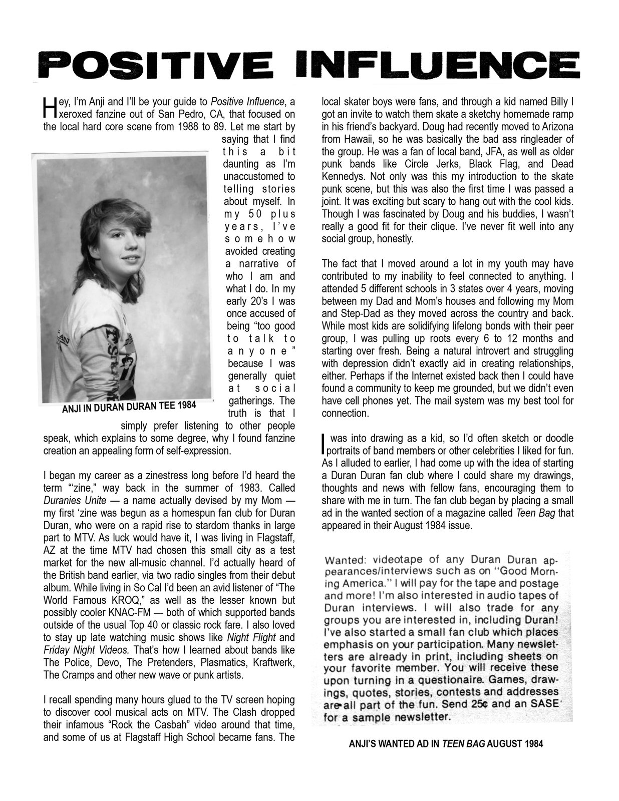 SLP-036: POSITIVE INFLUENCE Hardcore Fanzine Anthology | Shining